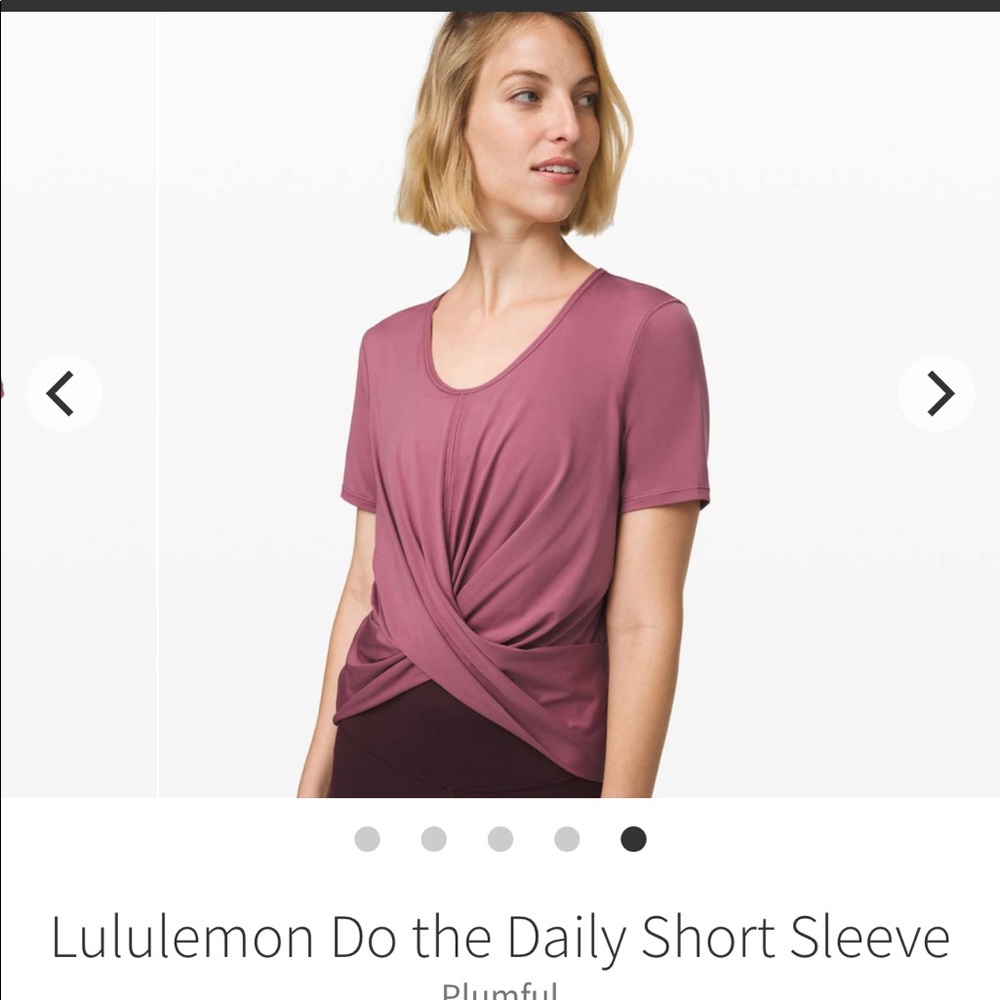Lululemon Do the Daily Short T-shirt. Size 6